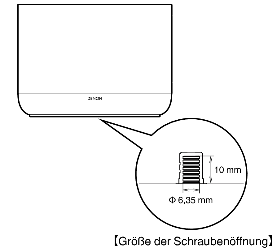 Screw hole size DH400